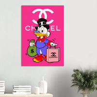 Pink Chanel Canvas Art - vibrantwalls