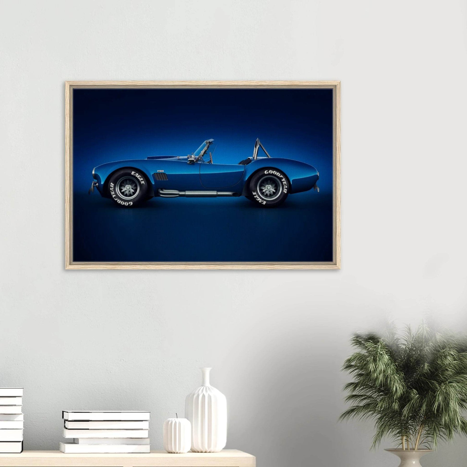 Shelby Cobra 427 Vintage Classic Mustang Muscle Car USA Wall Art - Vibrantwalls