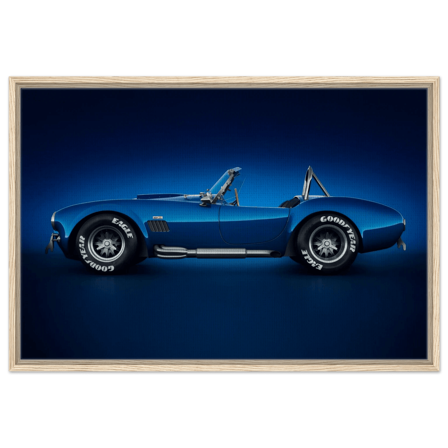 Shelby Cobra 427 Vintage Classic Mustang Muscle Car USA Wall Art - Vibrantwalls