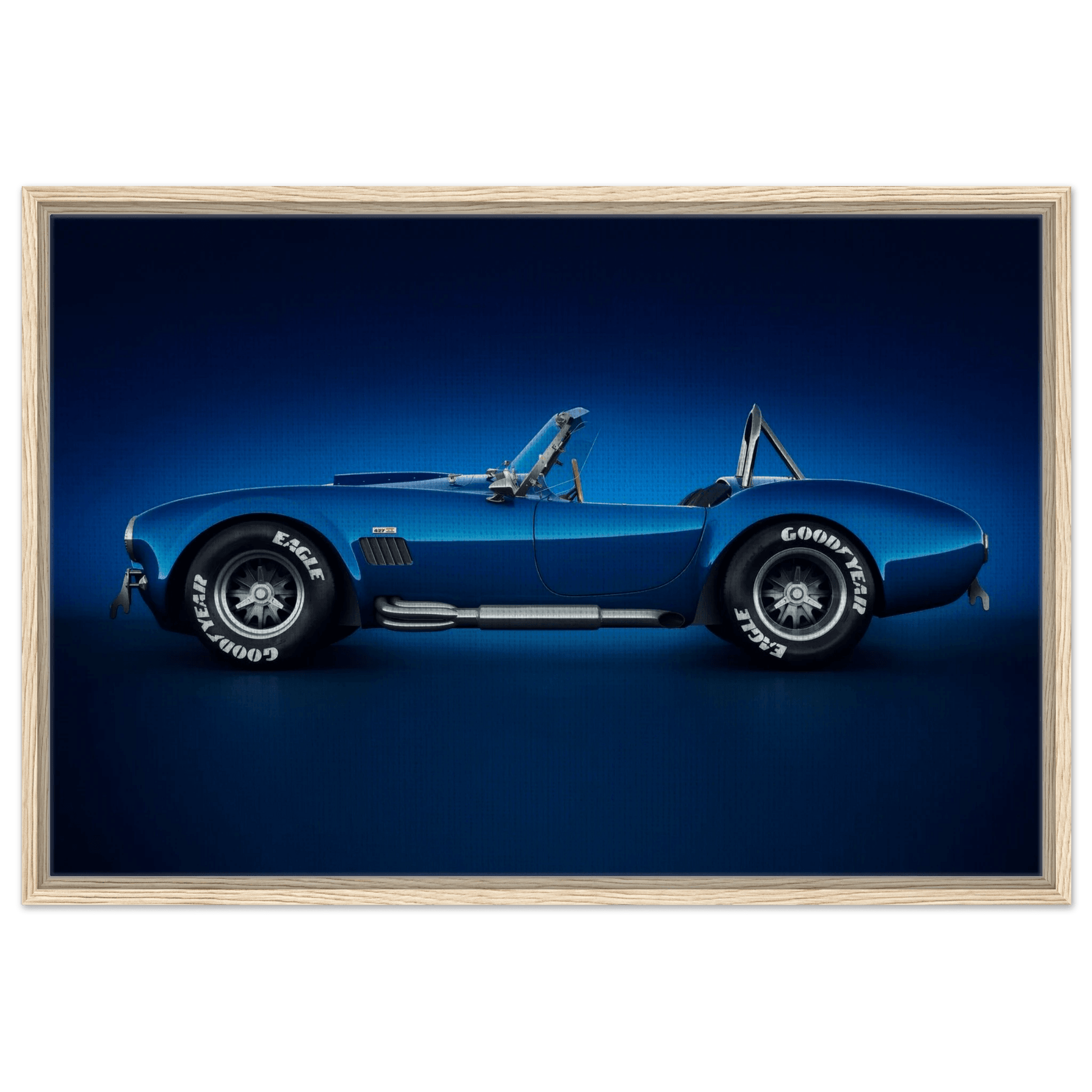 Shelby Cobra 427 Vintage Classic Mustang Muscle Car USA Wall Art - Vibrantwalls