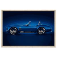 Shelby Cobra 427 Vintage Classic Mustang Muscle Car USA Wall Art - Vibrantwalls