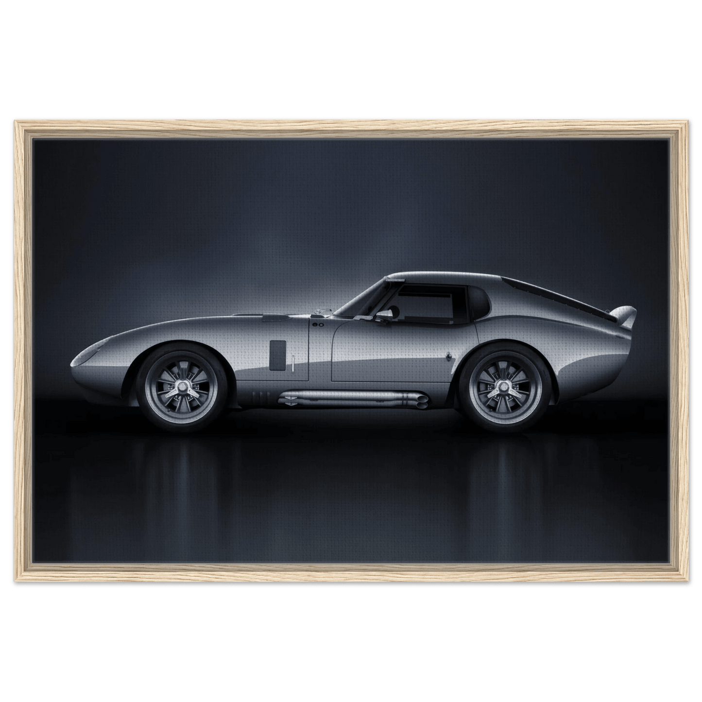 Shelby Cobra Daytona Coupe Framed Canvas Vintage Car Wall Art - Vibrantwalls