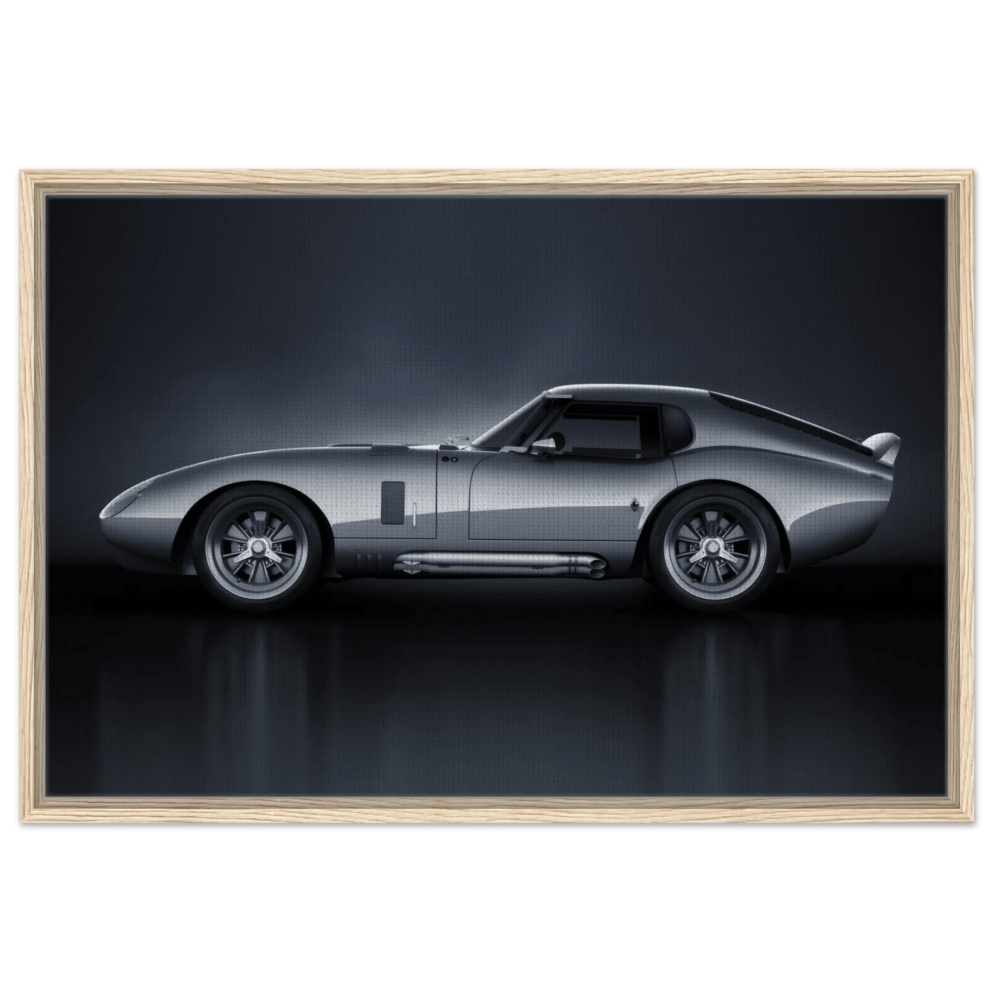 Shelby Cobra Daytona Coupe Framed Canvas Vintage Car Wall Art - Vibrantwalls
