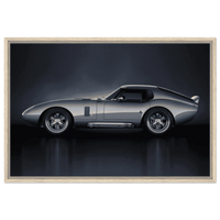 Shelby Cobra Daytona Coupe Framed Canvas Vintage Car Wall Art - Vibrantwalls