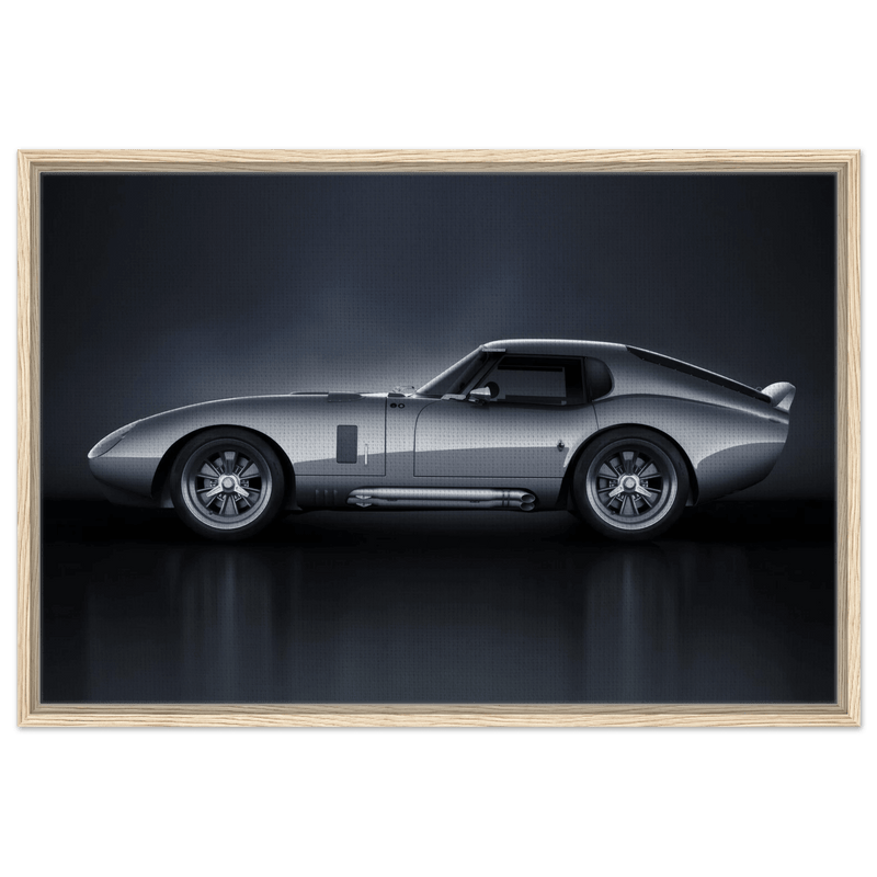 Shelby Cobra Daytona Coupe Framed Canvas Vintage Car Wall Art - Vibrantwalls