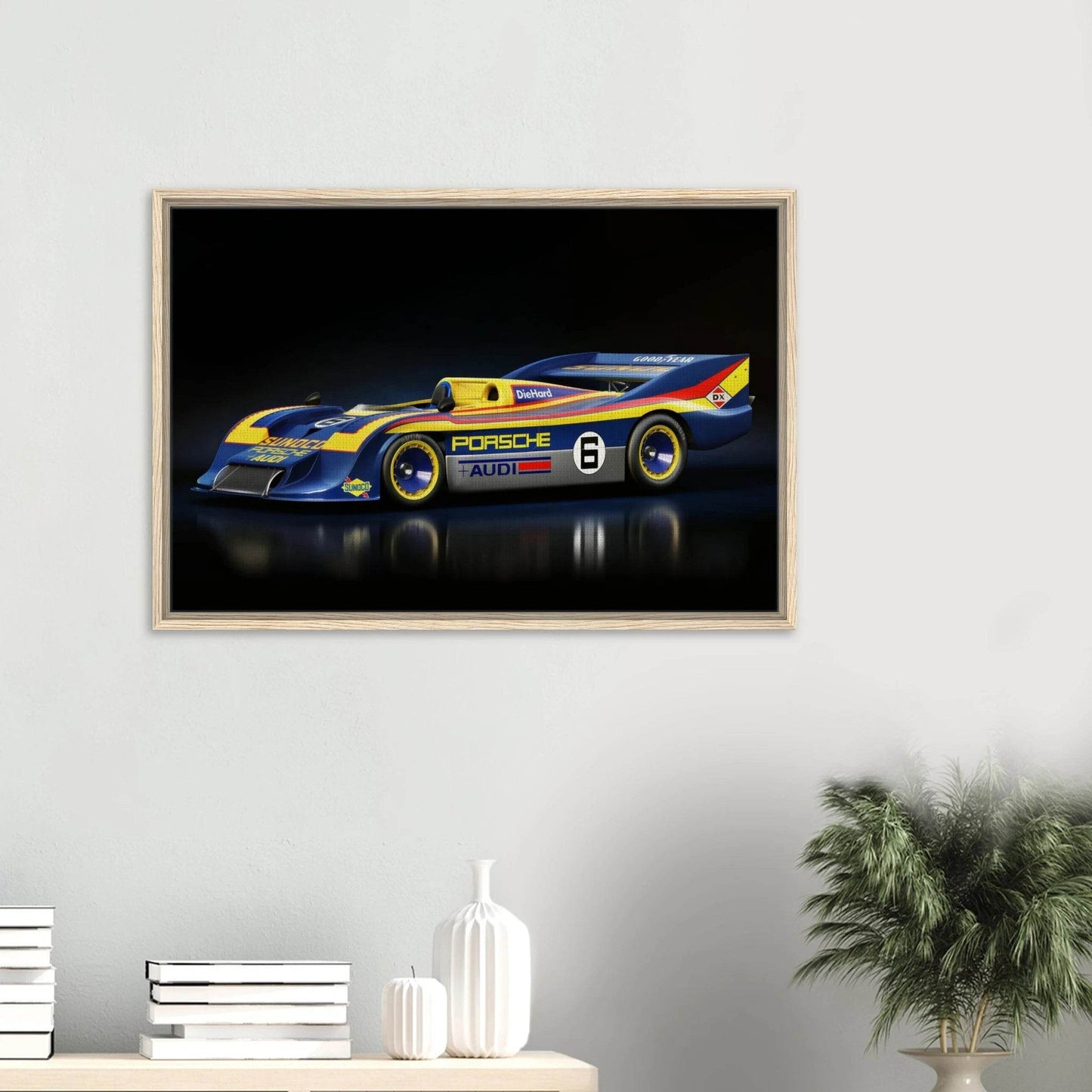 917 Porsche Spyder Canvas Framed - Vintage Framed Wall Art - Vibrantwalls