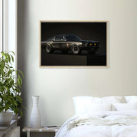 Ford Mustang Fastback Vintage Race Car Muscle Car USA Wall Art - Vibrantwalls