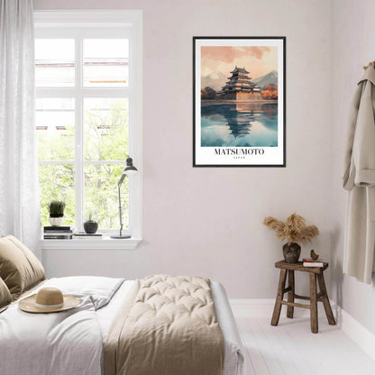 Matsumoto Japan Vintage Art Deco Travel Poster - Wall Art - Vibrantwalls