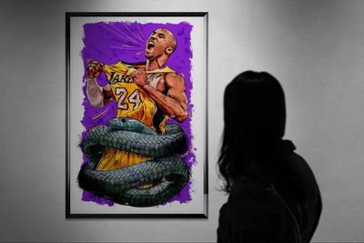 Kobe Bryant 'Black Mamba' Pop Art Poster – Eco-Friendly, Framed & Ready to Hang - Vibrantwalls