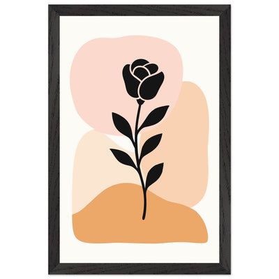 Abstract Floral Silhouette - Vibrantwalls
