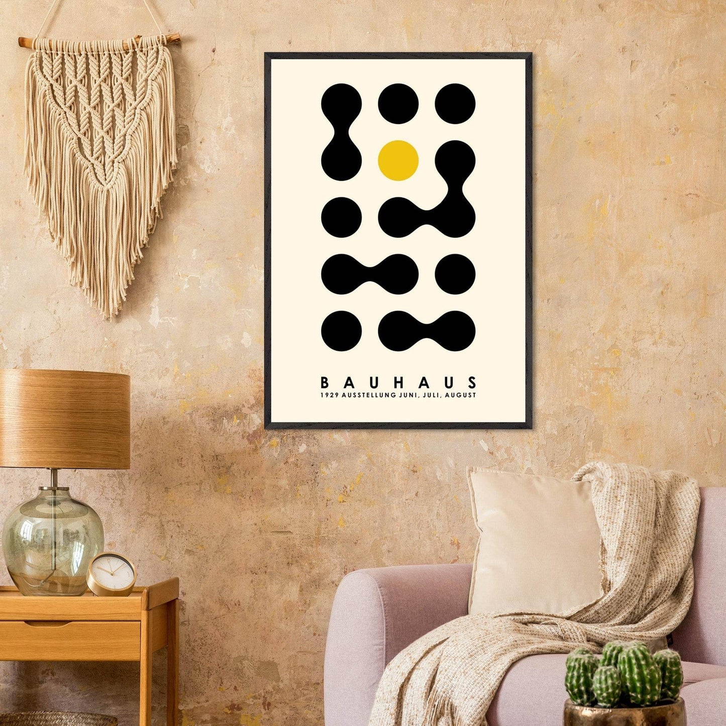 Bauhaus Geometric Shapes Modern Movement Style Design Wall Art - Vibrantwalls