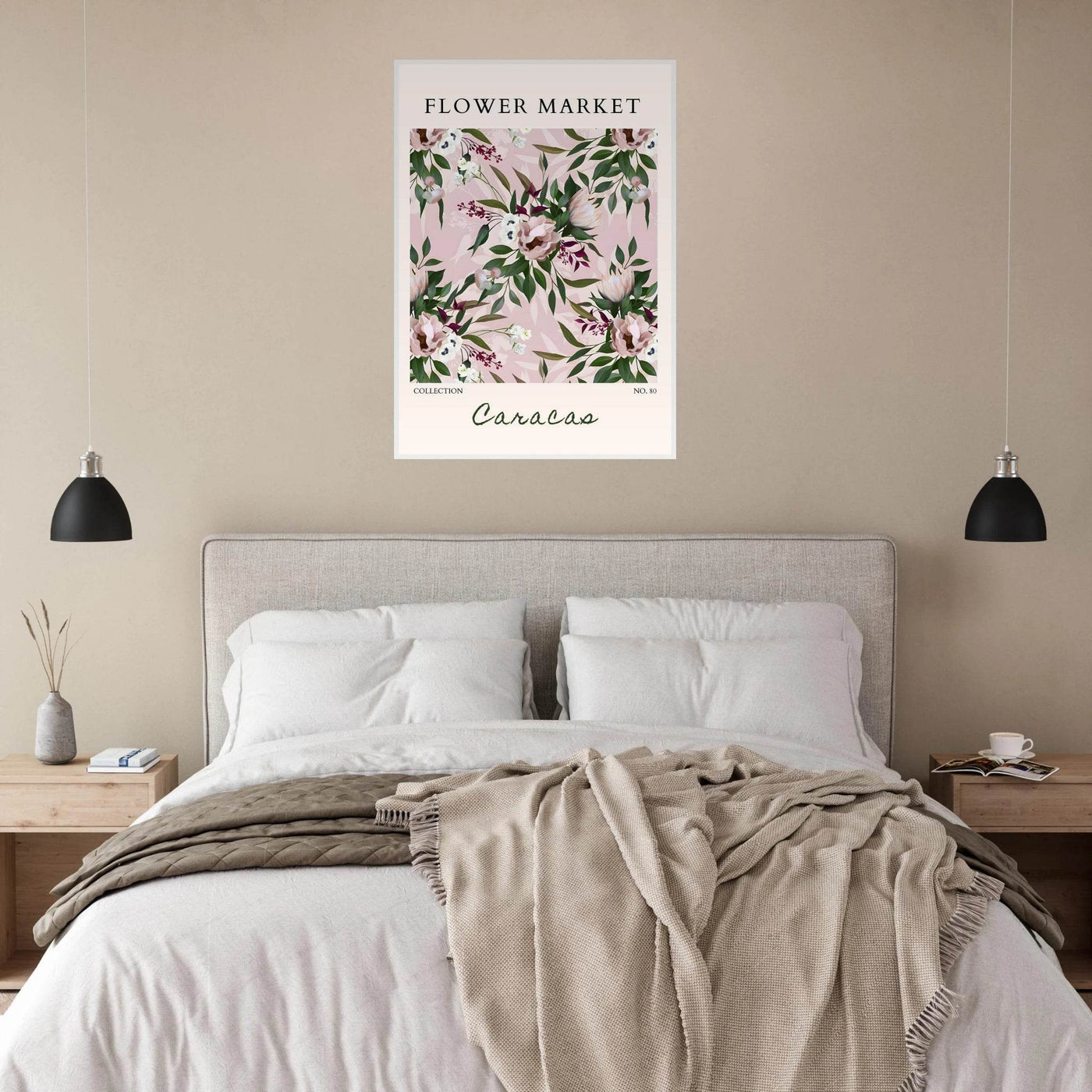 Blush Floral Dream Framed Poster – Elegant Botanical Art Print | Ready-to-Hang in Multiple Sizes & Frame Styles - Vibrantwalls