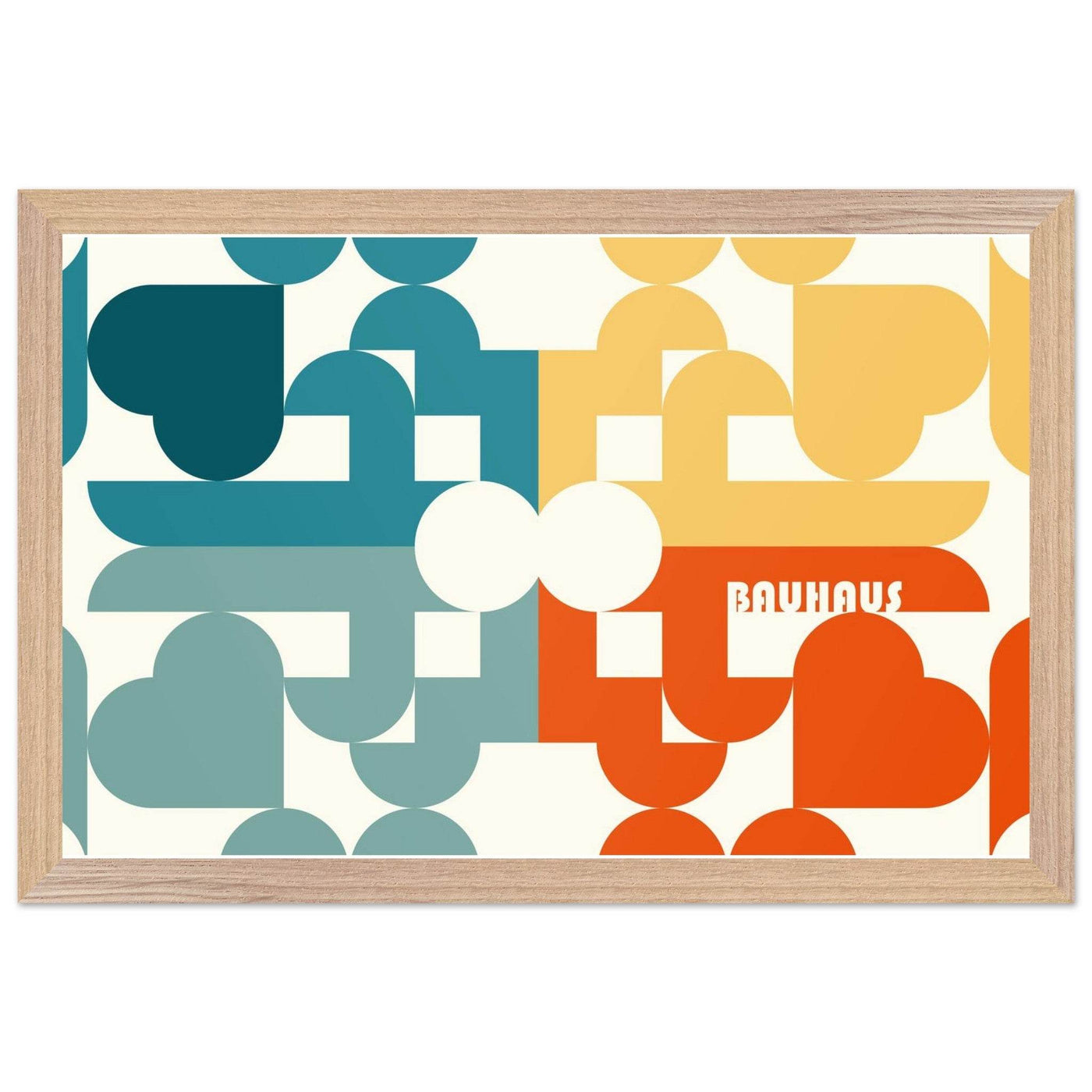 Bauhaus-Style Abstract Geometric Art - Vibrantwalls
