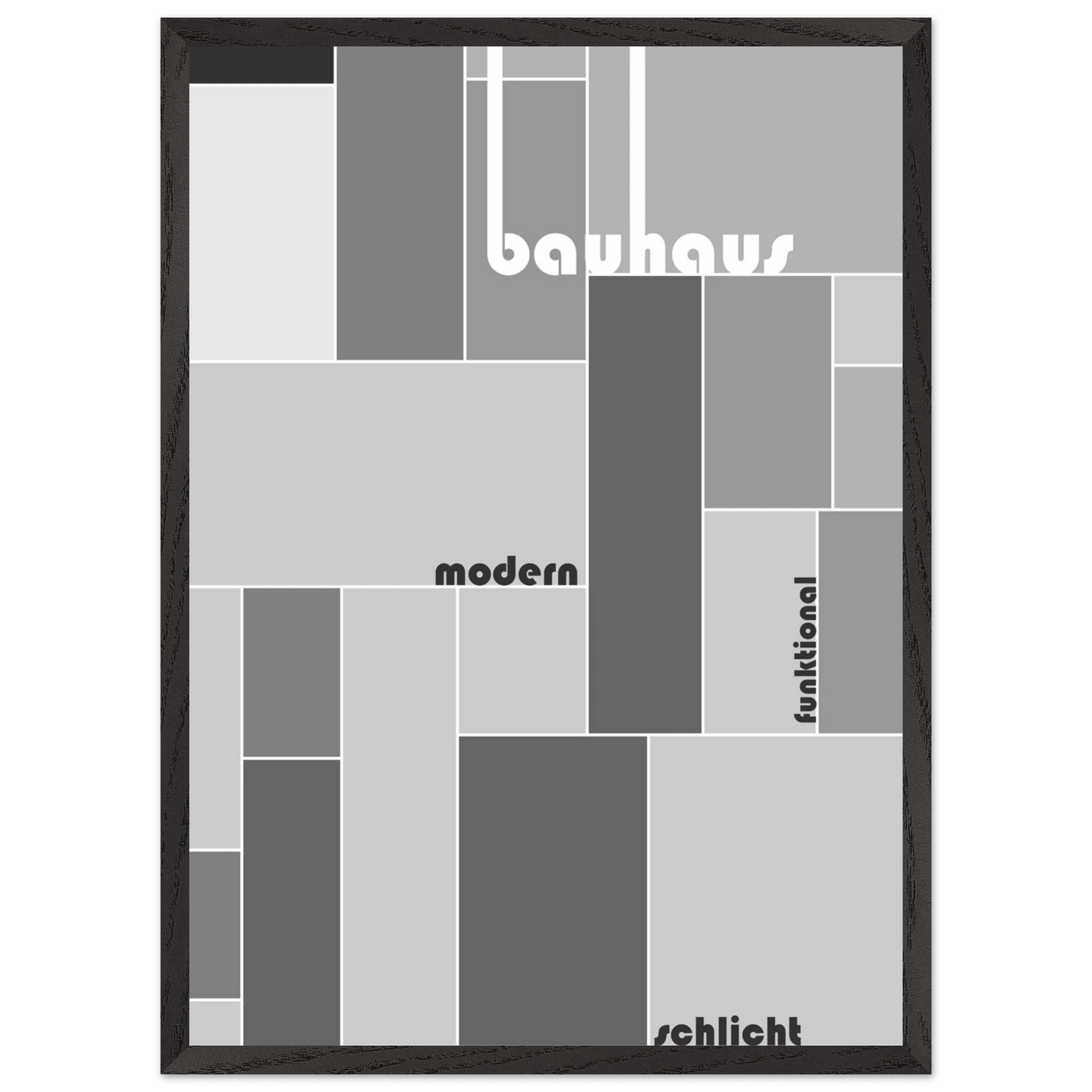 Bauhaus-Style Grid - Vibrantwalls