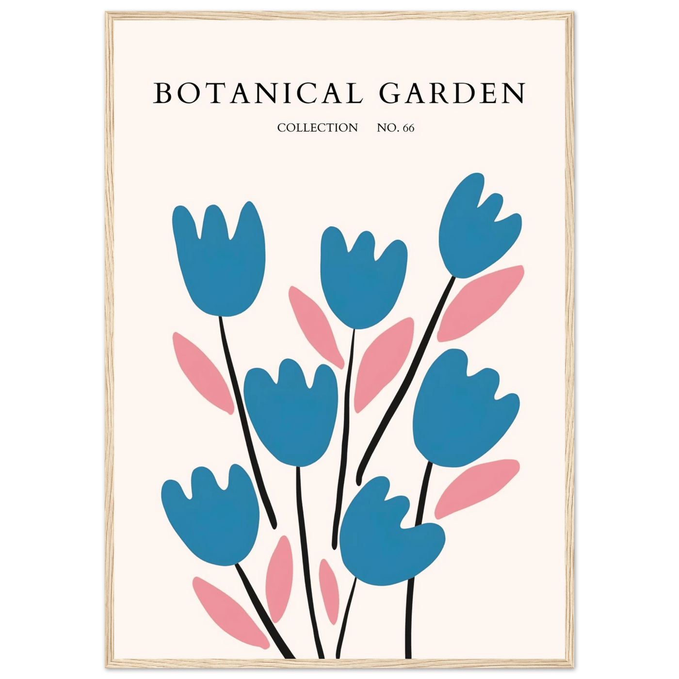 Abstract Botanical Garden Framed Poster – Modern Floral Art Print | Ready-to-Hang in Various Sizes & Frames - Vibrantwalls
