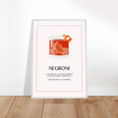 Negroni Cocktail Recipe - Vibrantwalls
