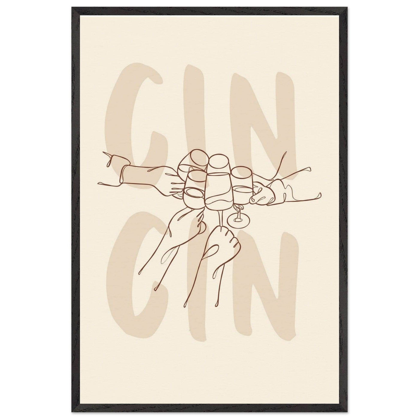 Framed Gin Quote Artwork for Gin Lovers - Perfect Decor for Home or Bar - Vibrantwalls