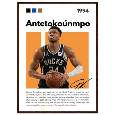 Giannis Antetokounmpo Greek Freak Bucks Poster - Vibrantwalls