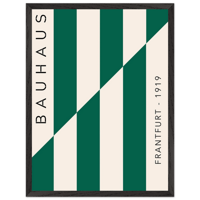 Bauhaus Emerald Green & Cream Modern - Vibrantwalls