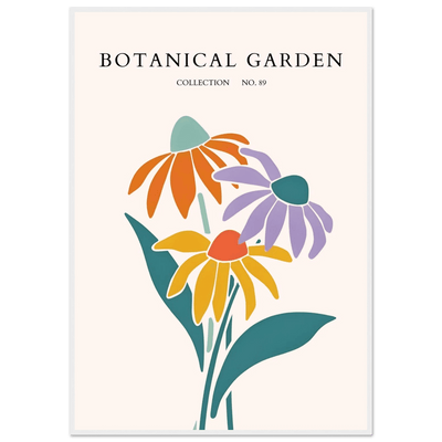 Botanical Garden Collection Framed Poster – Abstract Floral Art Print | Vibrant Colors, Ready-to-Hang - Vibrantwalls