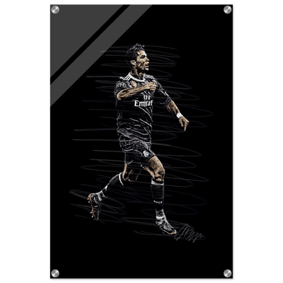 Cristiano Ronaldo Abstract Art Acrylic Print – Dynamic, Glossy, Modern Wall Decor in Various Sizes - Vibrantwalls