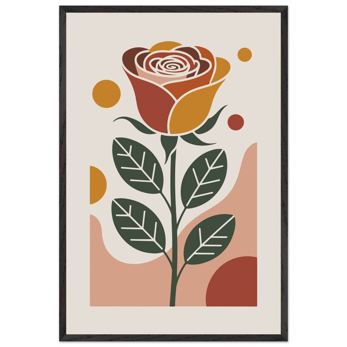 Boho Rose Art - Vibrantwalls