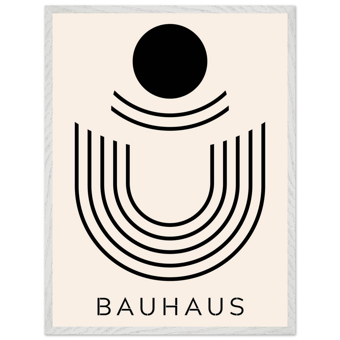 Bauhaus Black & Beige Abstract - Vibrantwalls