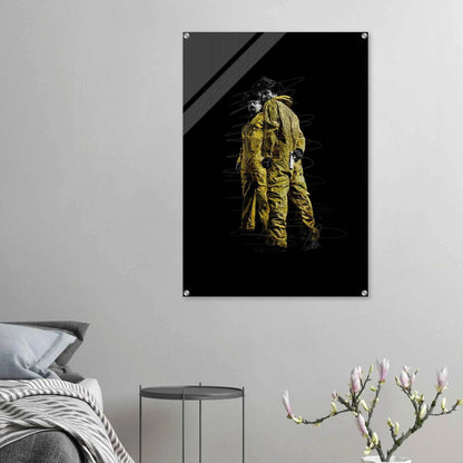 Breaking Bad Hazmat Suit Acrylic Print – Iconic Pop Art, Vibrant & Durable Wall Decor - Vibrantwalls