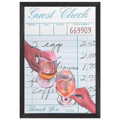 Retro Bar Tab Drink - Vibrantwalls