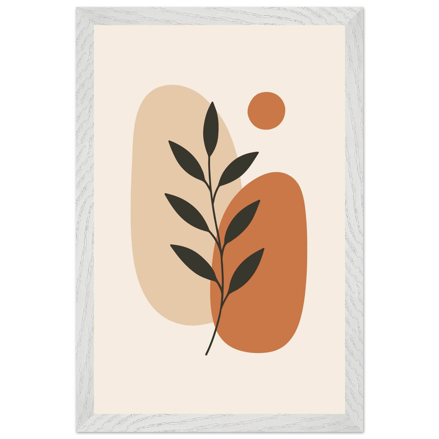 Abstract Botanical Earthy Desert Plant Design - Vibrantwalls