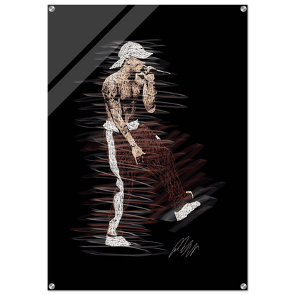 Abstract 'Notorious' Art Acrylic Print – Dynamic, Modern, & Ready to Hang Wall Decor - Vibrantwalls