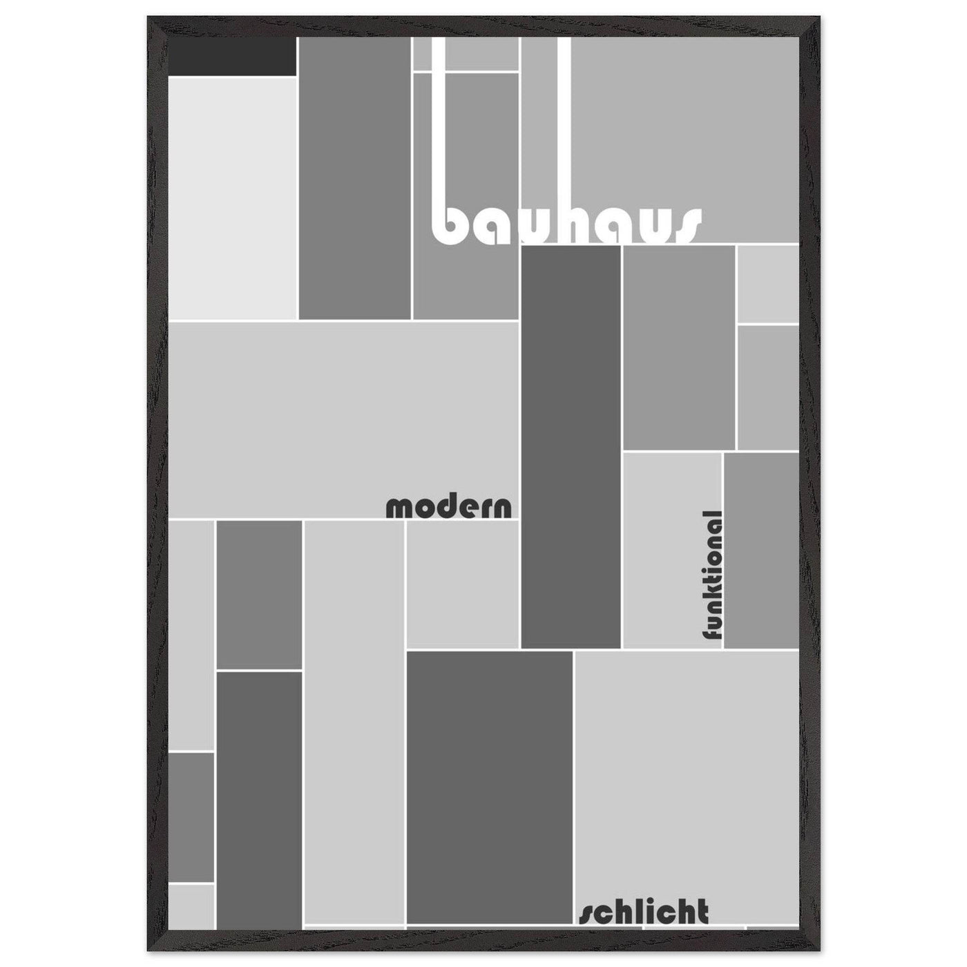 Bauhaus-Style Grid - Vibrantwalls