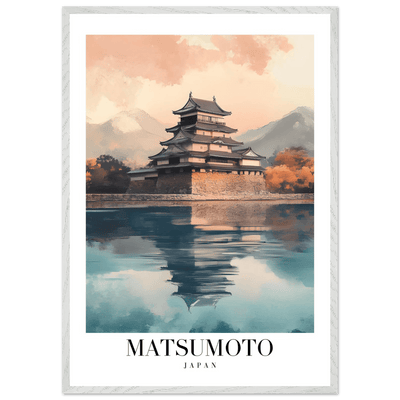 Matsumoto Japan Framed Poster – Serene Travel Wall Art with Wooden Frame - Vibrantwalls