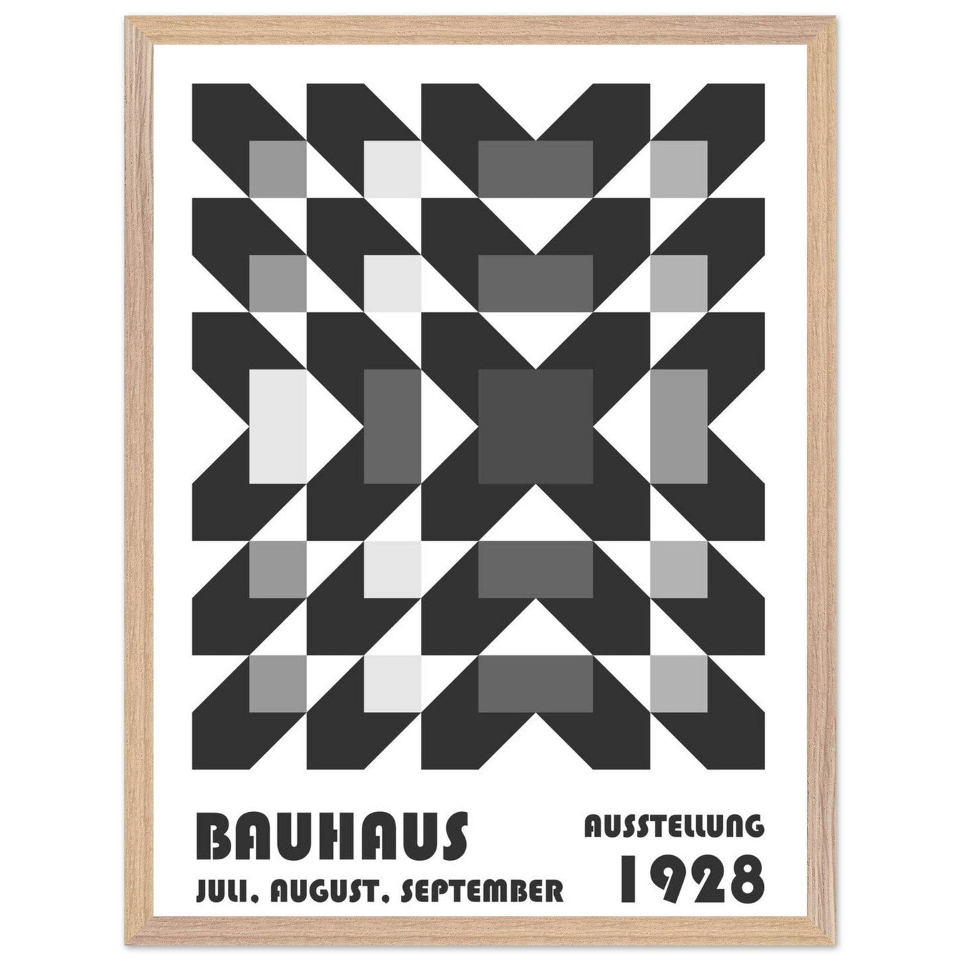 Bauhaus-Style Geometric Grid - Vibrantwalls