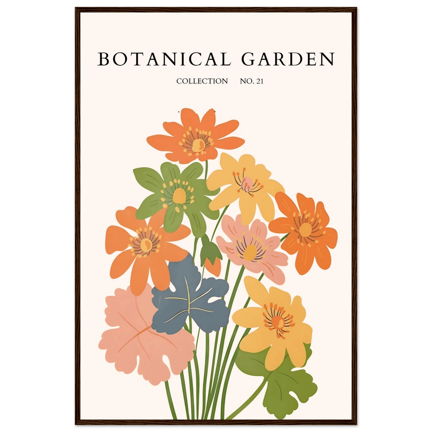 Botanical Garden Collection No. 21 Framed Poster – Vibrant Floral Art Print | Ready-to-Hang in Your Choice of Frame - Vibrantwalls