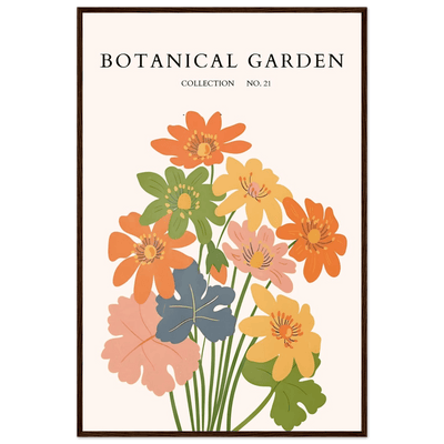 Botanical Garden Collection No. 21 Framed Poster – Vibrant Floral Art Print | Ready-to-Hang in Your Choice of Frame - Vibrantwalls