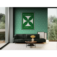 Bauhaus Exhibition 1919 Green Wall Art - Vibrantwalls