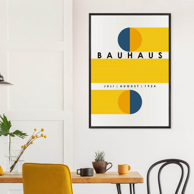 Bauhaus Blue Tunnel Geometric - Vibrantwalls
