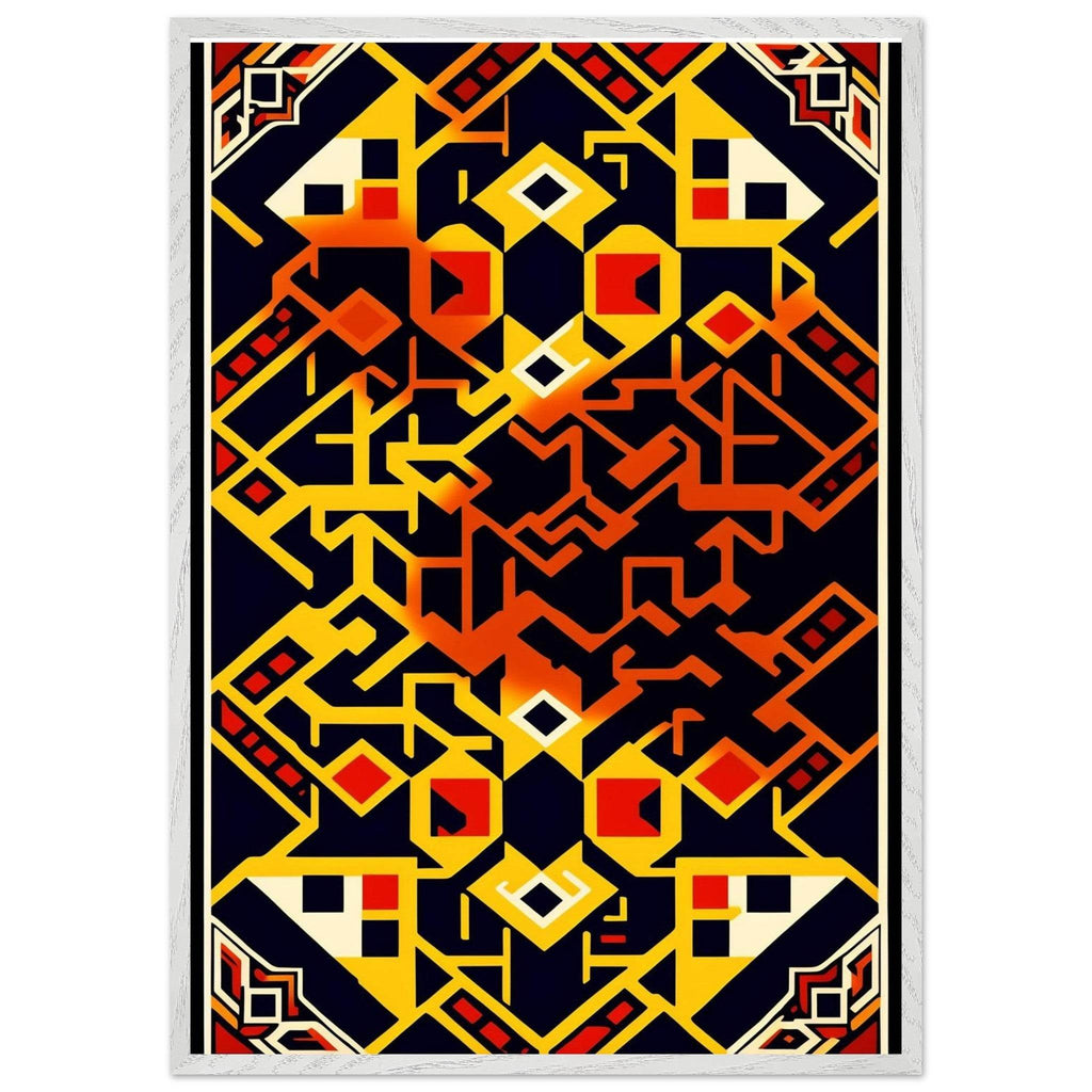 Abstract Geometric Poster for Modern Home Decor Framed Art - Vibrantwalls