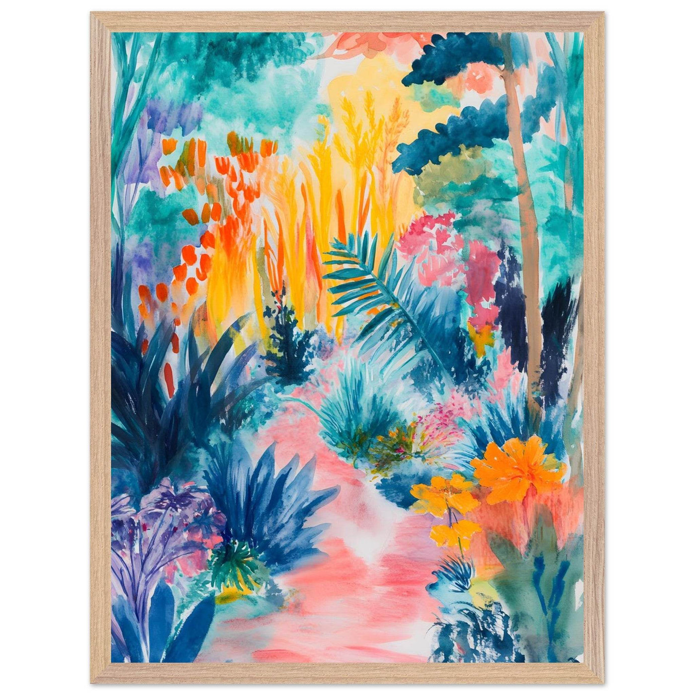 Abstract Tropical Garden Matisse I - Vibrantwalls