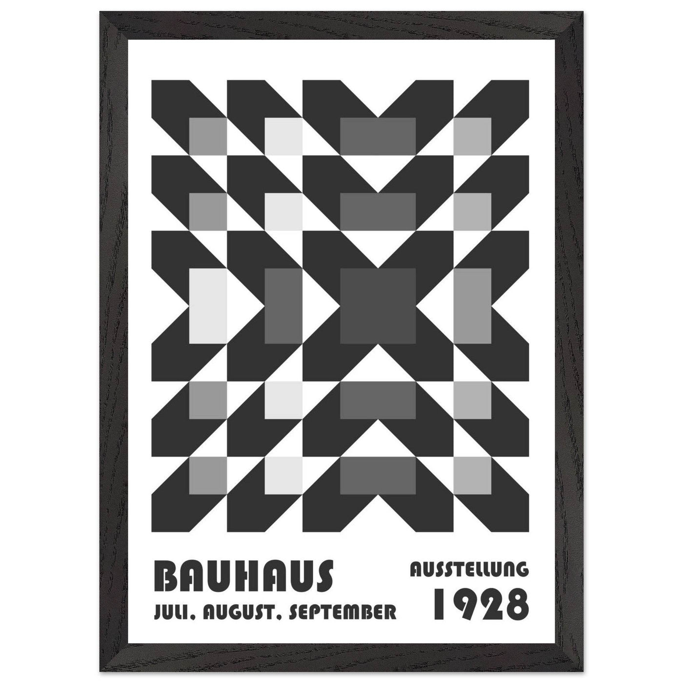 Bauhaus-Style Geometric Grid - Vibrantwalls