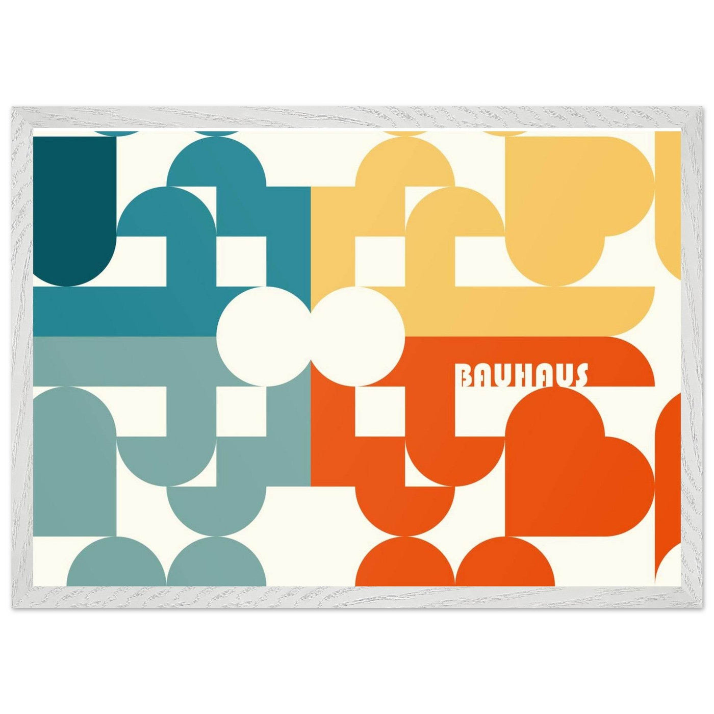 Bauhaus-Style Abstract Geometric Art - Vibrantwalls