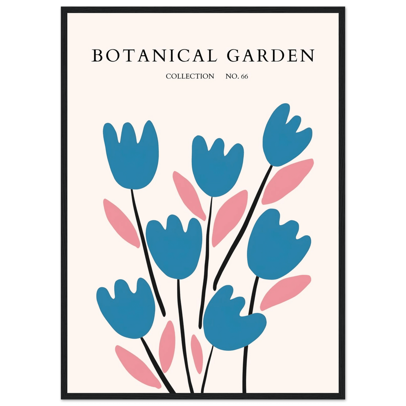 Abstract Botanical Garden Framed Poster – Modern Floral Art Print | Ready-to-Hang in Various Sizes & Frames - Vibrantwalls