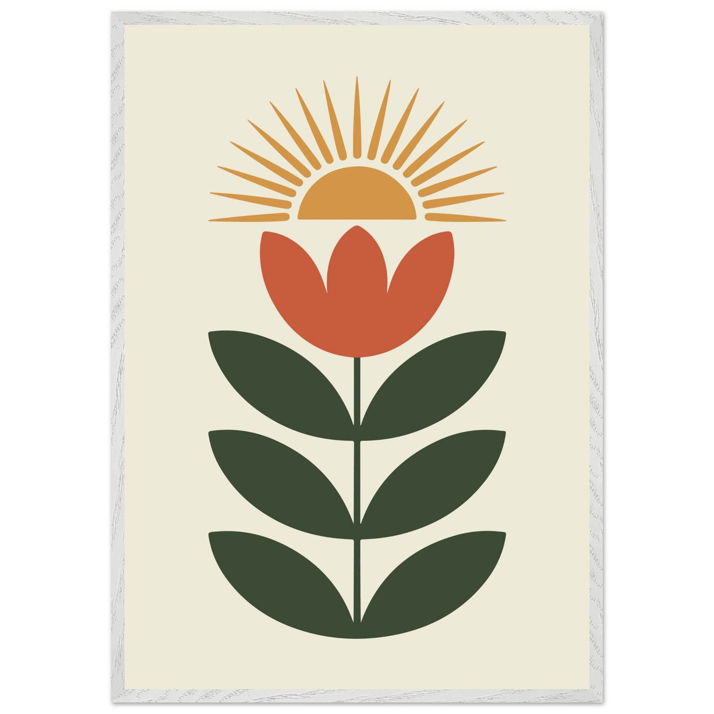 Abstract Floral Sun - Vibrantwalls