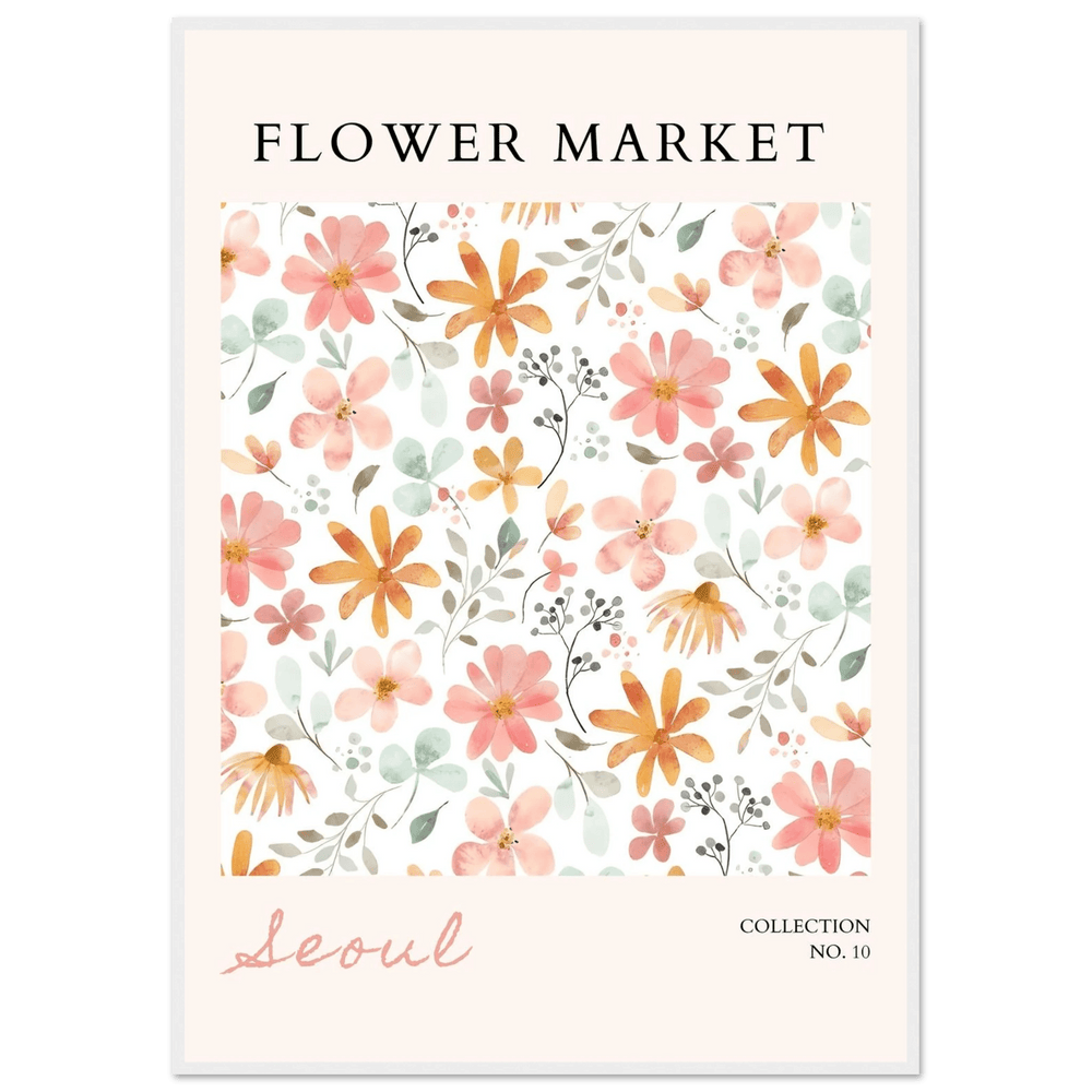 Seoul Flower Wall Art - Vibrantwalls