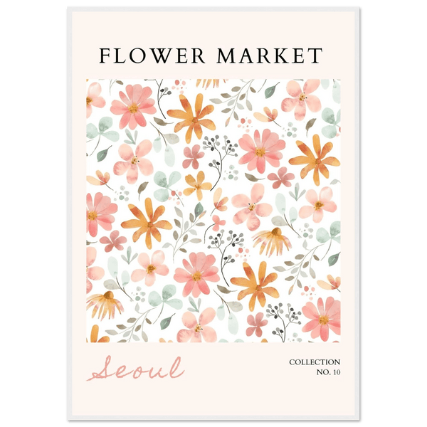 Seoul Flower Wall Art - Vibrantwalls