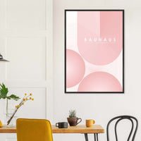 Bauhaus Soft Pink Geometric Design for Contemporary Spaces - Vibrantwalls