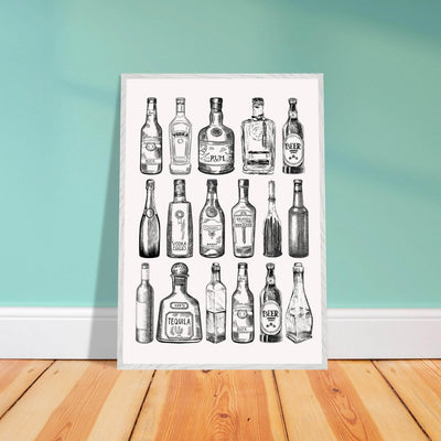 Gin Tonic Cocktail Recipe Classic Bar Print - Vibrantwalls