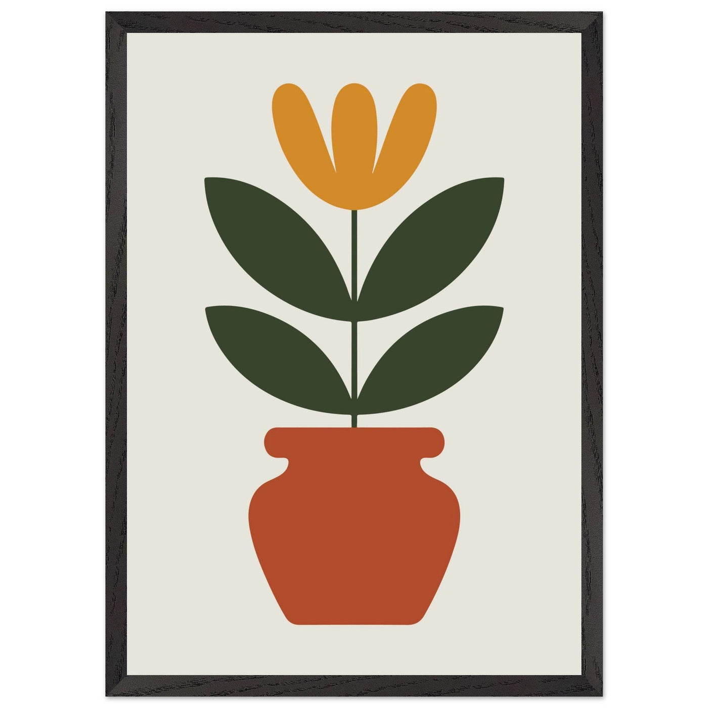 Abstract Potted Floral Art - Vibrantwalls