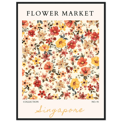 Flower Market Collection Framed Posters – Vibrant Floral Art Prints | Ready-to-Hang in Your Choice of Frame - Vibrantwalls